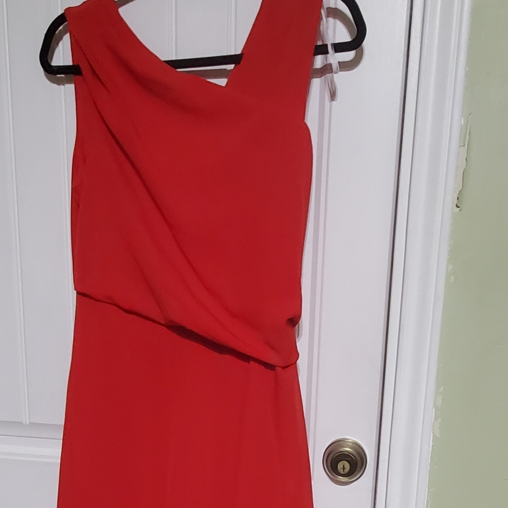 Donna Ricco Red Dress Size 10 - Picture 2 of 5